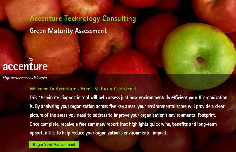 Maturity Model Accenture online assessment - Consulting blog