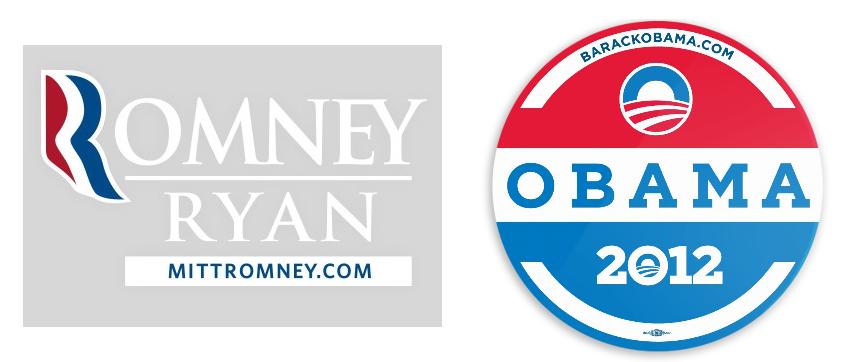 Evaluation - Obama Romney stickers