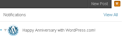 Happy Anniversary with WordPress