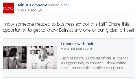 Bain Facebook