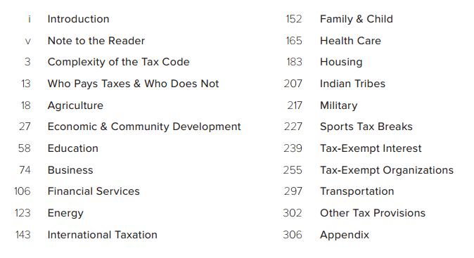 Consultantsmind - Tax Decoder Table of Contents